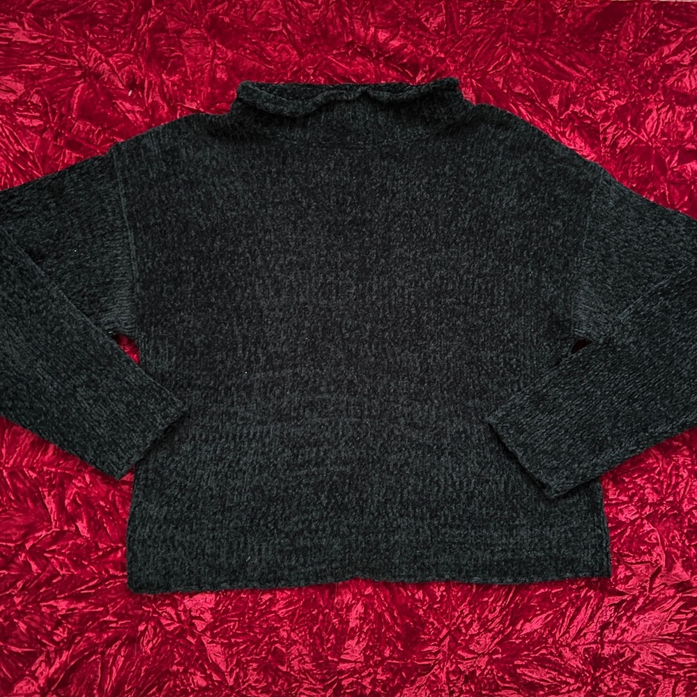 Vintage Jamie Scott Chenille Cropped Swester